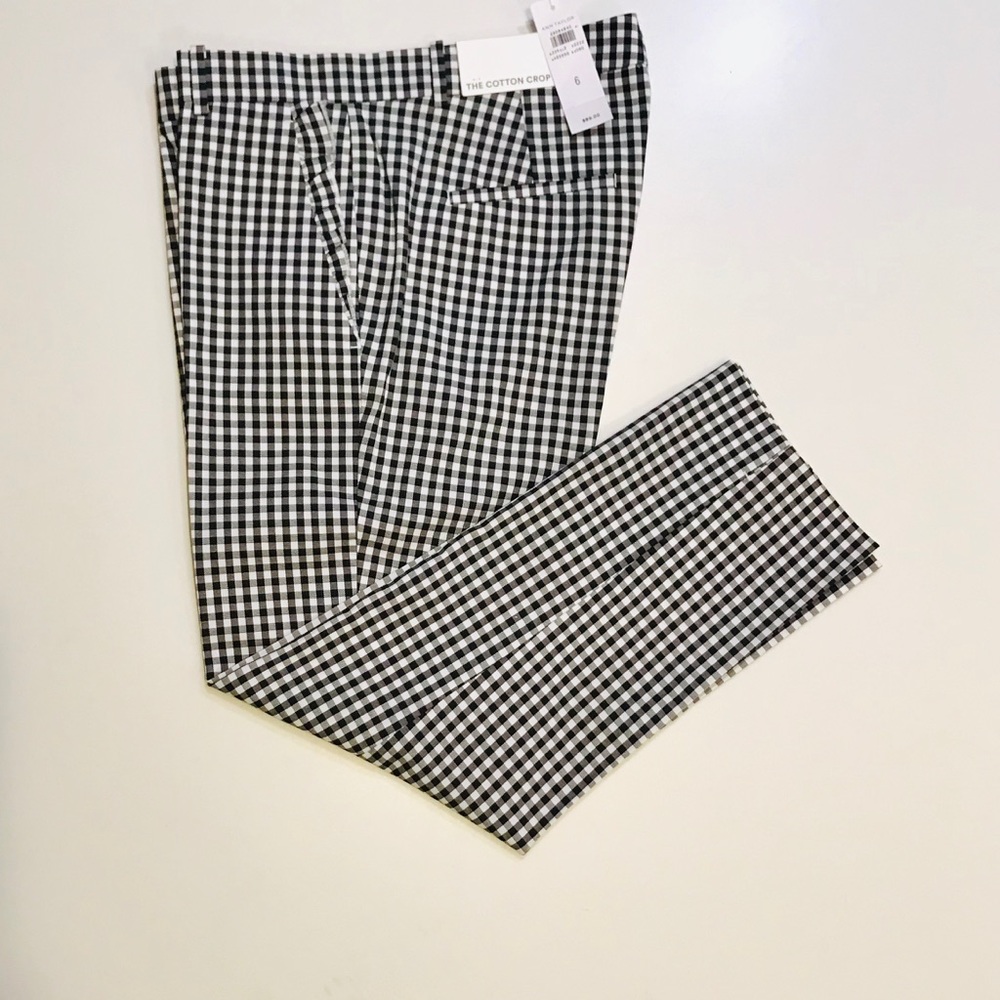 Ann Taylor cotton crop mid-rise slim leg NWT